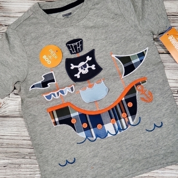 4T NWT Pirate Ship T-Shirt - Picture 1 of 3